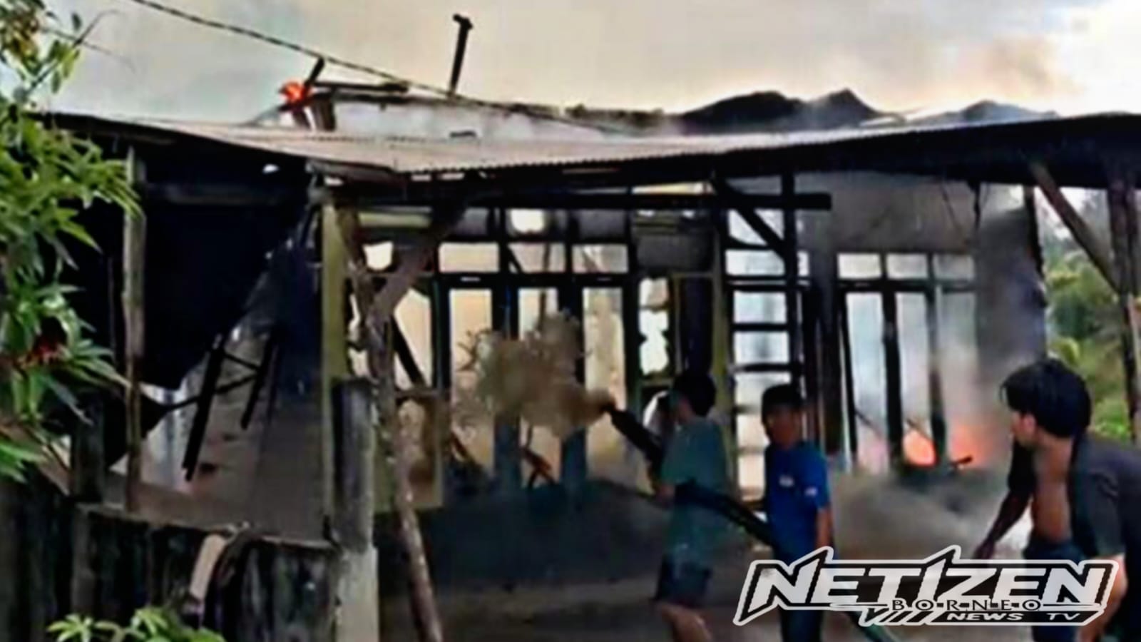 Rumah dan Bangunan Walet di Palangka Raya Hangus Terbakar, Diduga Akibat Sambaran Petir