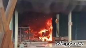 Kebakaran Toko di Simpang Warukin, Warga Alami Luka Bakar