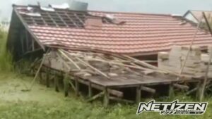 Video Rumah Roboh di Banjarmasin Selatan Viral, Diduga Akibat Angin Kencang