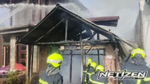 Kebakaran di Tenggarong Diduga Disengaja, Pelaku Dalam Pengaruh Alkohol Diamankan TNI