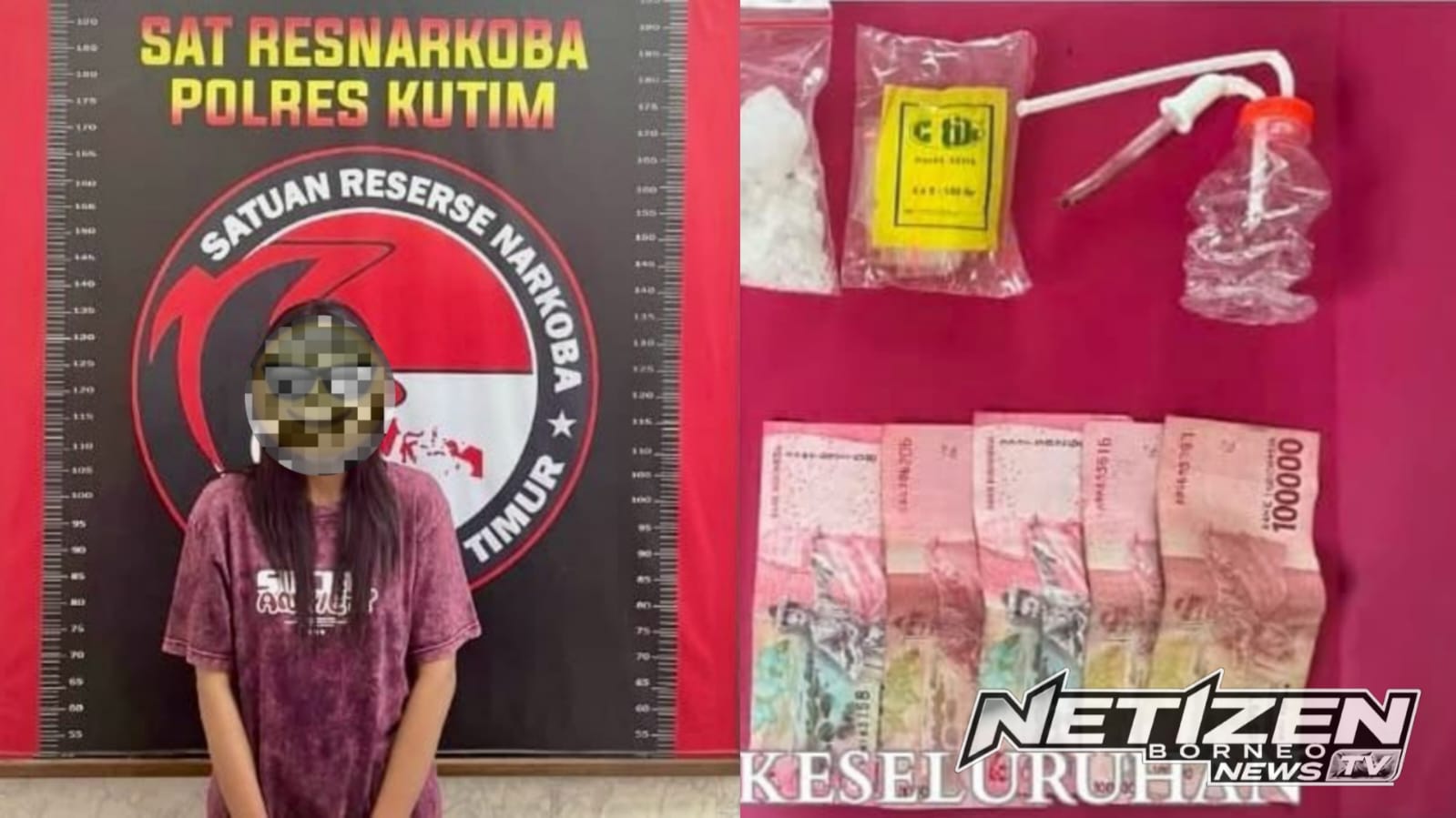 Digerebek Dini Hari, Perempuan di Kutim Tertangkap Basah Timbang Sabu